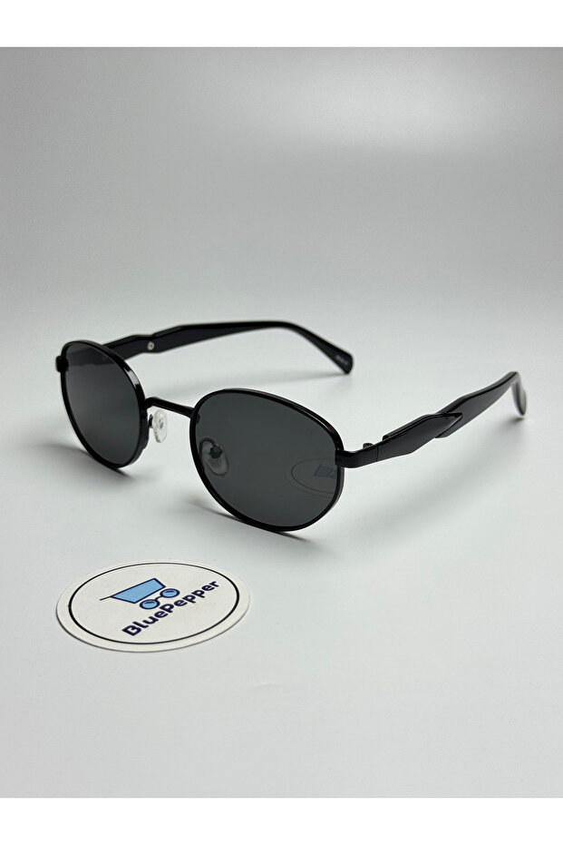 Pradix V3 Black Sunglasses Oval Black Frame Black Glass Color 50-18-150 Ekartman