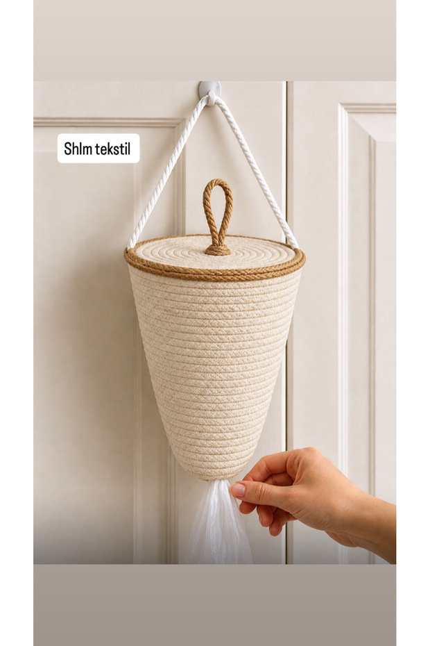 Bag Holder, Jute Bag Organizer Basket Organizer, Kitchen Organizer 30X20