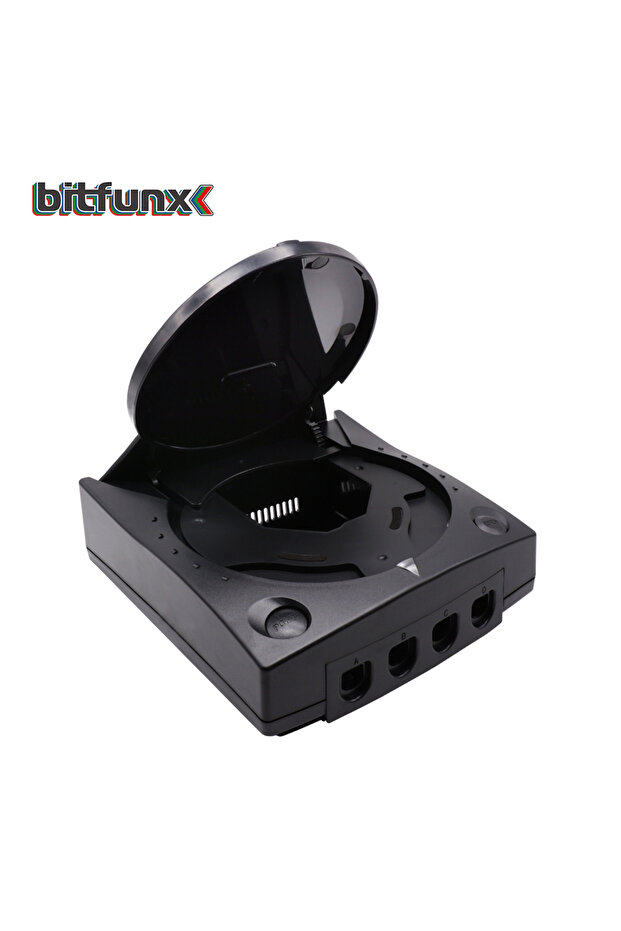 غطاء بلاستيكي شفاف بديل أسود نقي من Bitfx لجهاز SEGA Dreamcast DC Retro Video Game