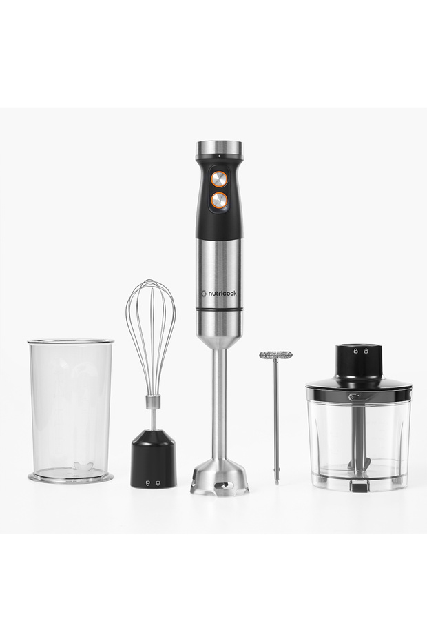 Handi Hand Blender - SS Shaft & Blade w/2-Speed Controls, Black/SS, 1200 Watts DC Motor