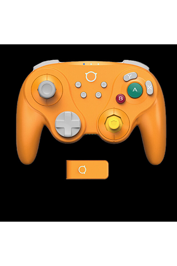 وحدة تحكم ألعاب لاسلكية برتقالية من NYXI لجهاز Switch 2 و GameCube Warrior