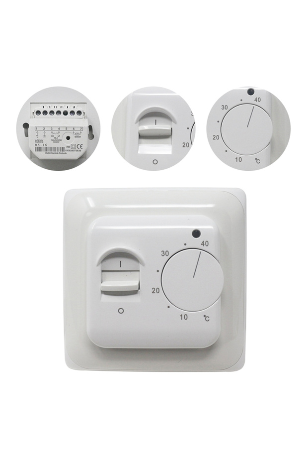 Electric Floor Heating Room Thermostat Temperature Controller Warm Regulator 220V 230V 16A NTC Senso