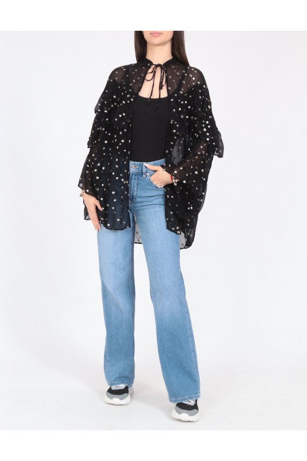 Bluza, Negru/auriu