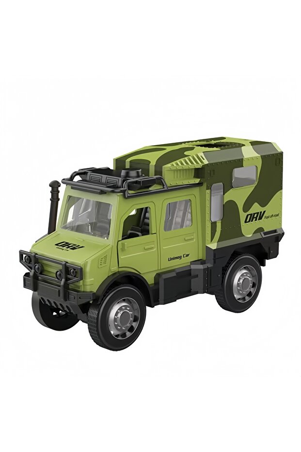 light green Children's Inertia Off-Road Vehicle Nemo RV Car Simulation Toy Model, Drop Resistant and