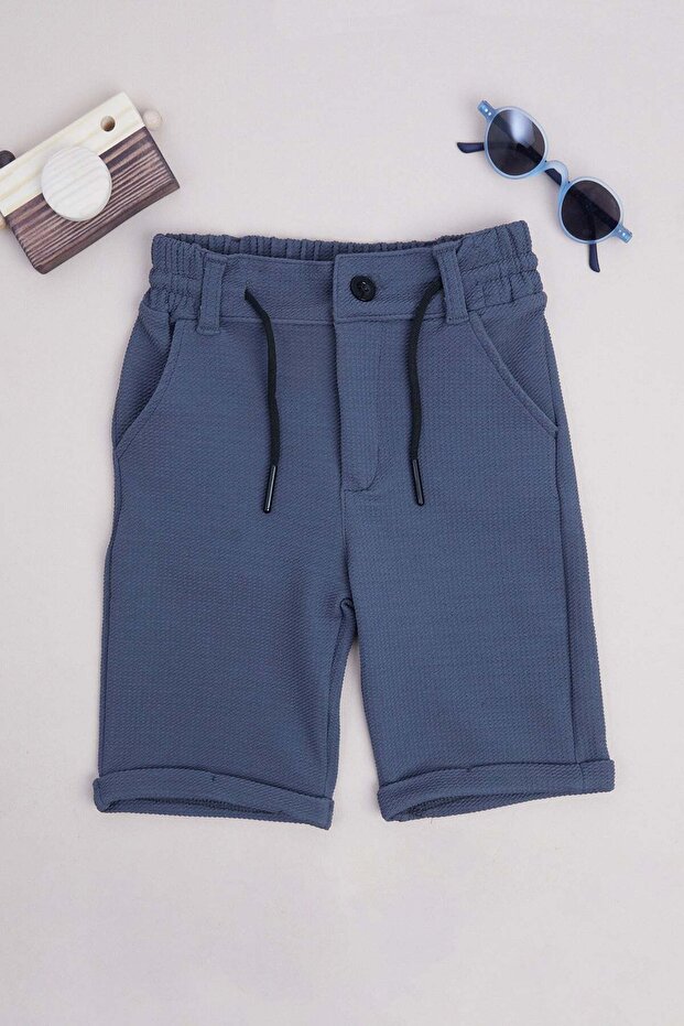 Elastic Waist Double-Legged Boys' Shorts