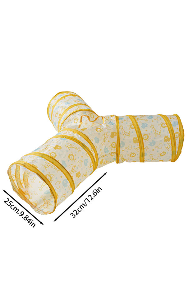 as shown Cat Tunnel Tube Foldable Cat Toys Kitty Training Interactive Fun Toy Tunnel Bored for Puppy