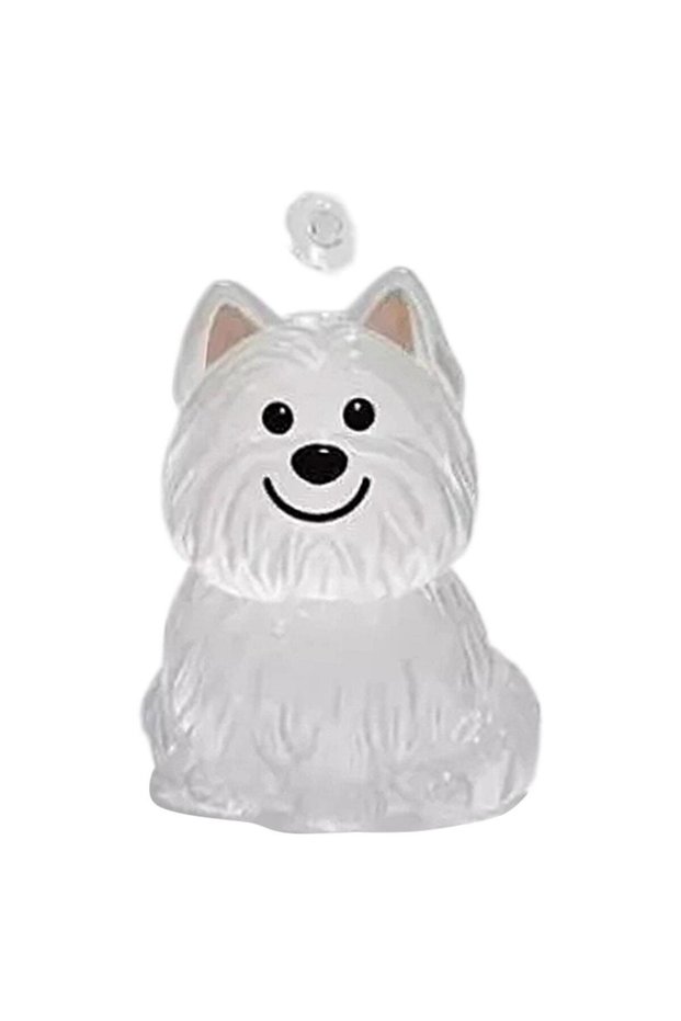F Clear Pet Hair Keychain Cute Dog Fur Keepsake Holder Creative Transparent Pet Hair Memorial Colle.