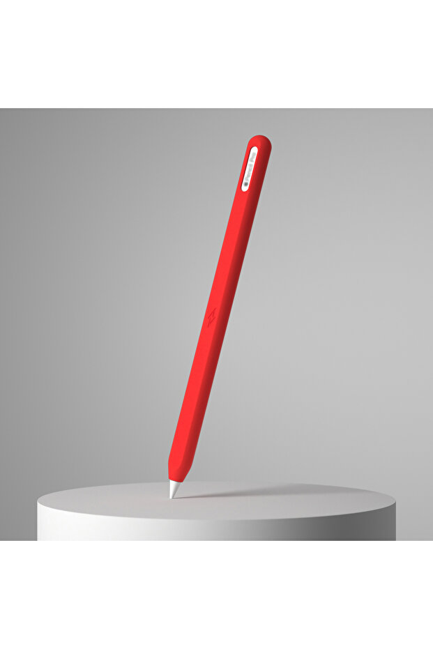 جراب حماية من السيليكون الأحمر لقلم Pencil Pro وقلم Pencil (الجيل الثاني) USB-C