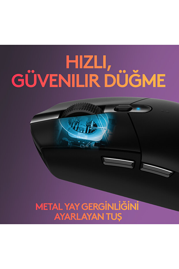 G G305 LIGHTSPEED 12.000 DPI Kablosuz Oyuncu Mouse, Siyah 910-005283 - 8