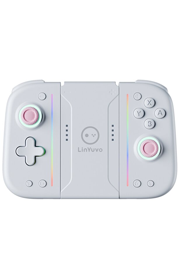 White Pink LinYuvo Wireless Switch Controller KS52 for Nintendo NS/OLED,Wireless Joypad Controller w