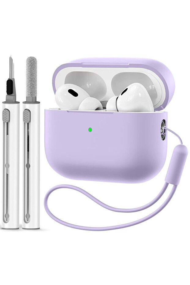 airpods pro3 purple For Airpods Pro 3 Generation Cover (2025) Slim Silicone Case Full Protector Cove