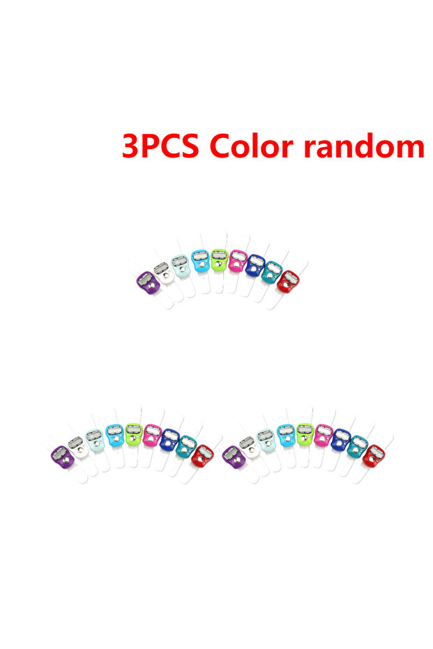 3PCS Color random 0-99999 Finger Counter Ring 5 Digital LED Electronic Handheld Tally Counter Clicke