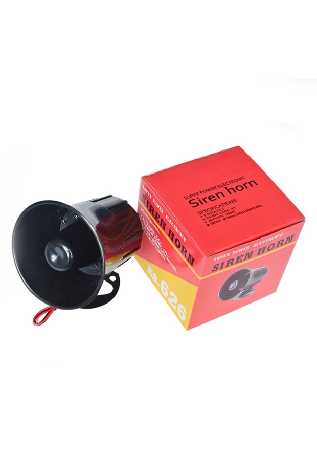 Black Security DC 12V Outdoor Alarm Siren Wire Loud Alarm Horn 115Db Exterior Sirena Alarma Speaker