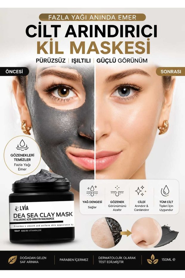 Pore ​​Firming, Radiant, Anti-Blackhead and Blemish Collagen Clay Mask 150ml