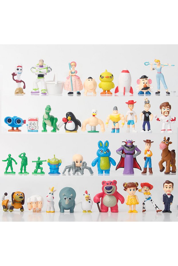Bandai pack by bag 01 36pcs/set 3-5CM Movie Cartoon Toys Story Woody Buzz Lightyear Action figure co