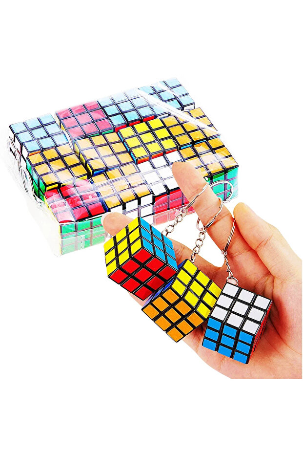 12pcs Mixed color 12Pcs 3cm Mini Magic Cube Children Educational Toys Kindergarten Prize Kids Birthd