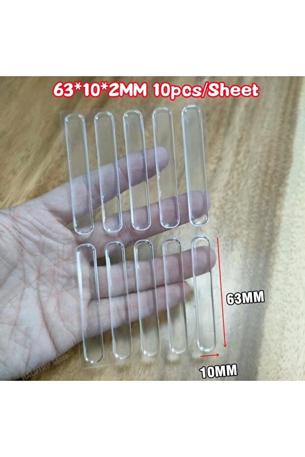 C 10PCS 1 Sheet Silicone Self Adhesive Buffer Pads Door Stopper Cabinet Bumpers Wall Protector Furni