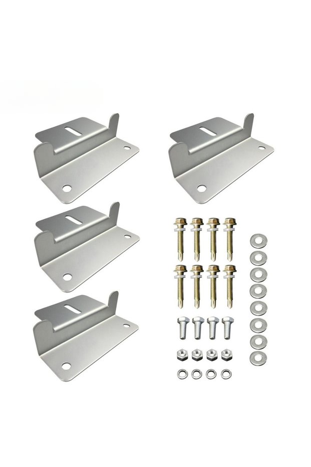 Z-type 4PC/Set Z-type Units Using Solar Panel Mounting Bracket Racks Kit For RV Boat Off Grid Roof S