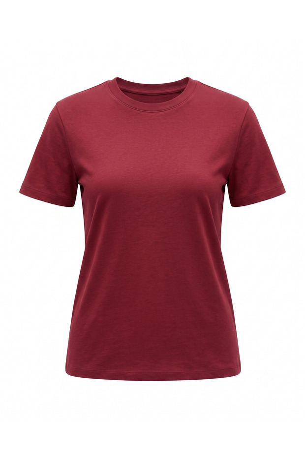 Burgundy Crew Neck Oscar T-Shirt