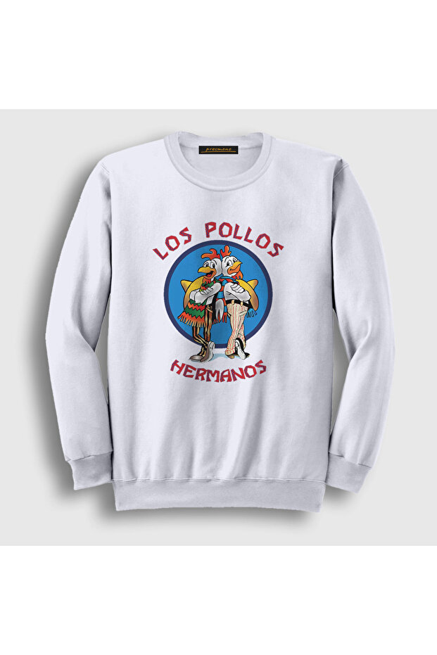 سويت شيرت أبيض للجنسين من Los Pollos Hermanos Breaking Bad406771تي تي