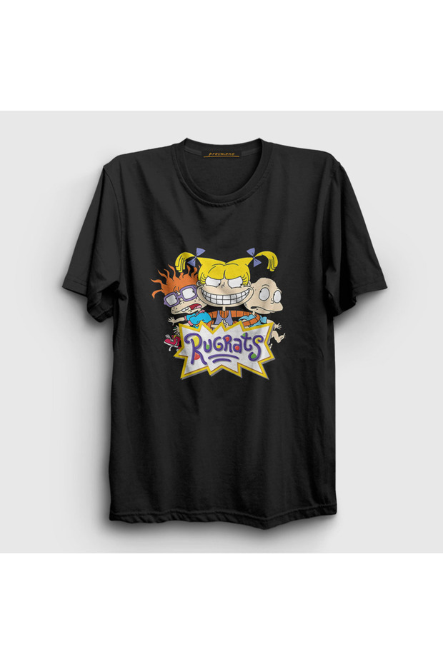 Unisex Black Chuckie Angelica Tommy Rugrats T-Shirt 558557Tt