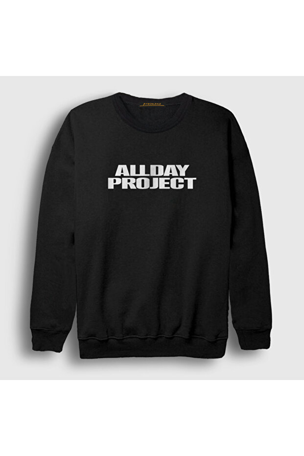 سويت شيرت أسود للجنسين بشعار K-Pop AllDay Project 598122tt