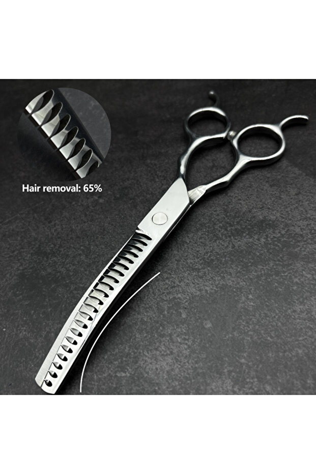 curved scissors 60 Pet Curved Sharks Scissors Stainless Steel Dog Grooming Shears Cat Curved Thin Sc