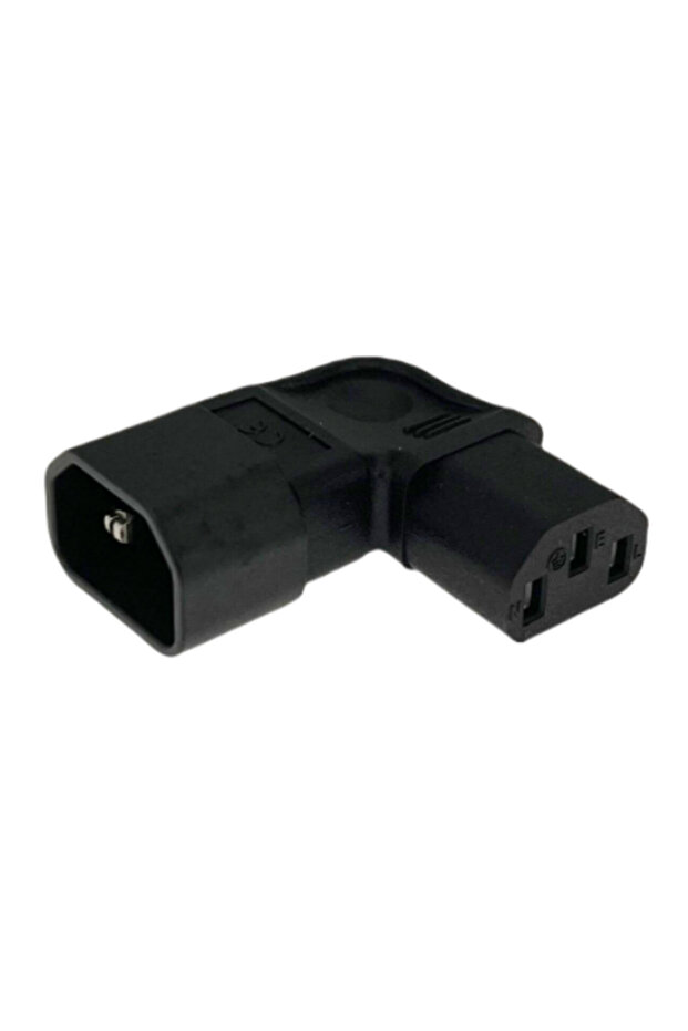 Type 2 IEC 320 C14 to C13 Left Right Angle AC Adapter IEC 3Pole IEC 320 3pin Male to Female extend 9