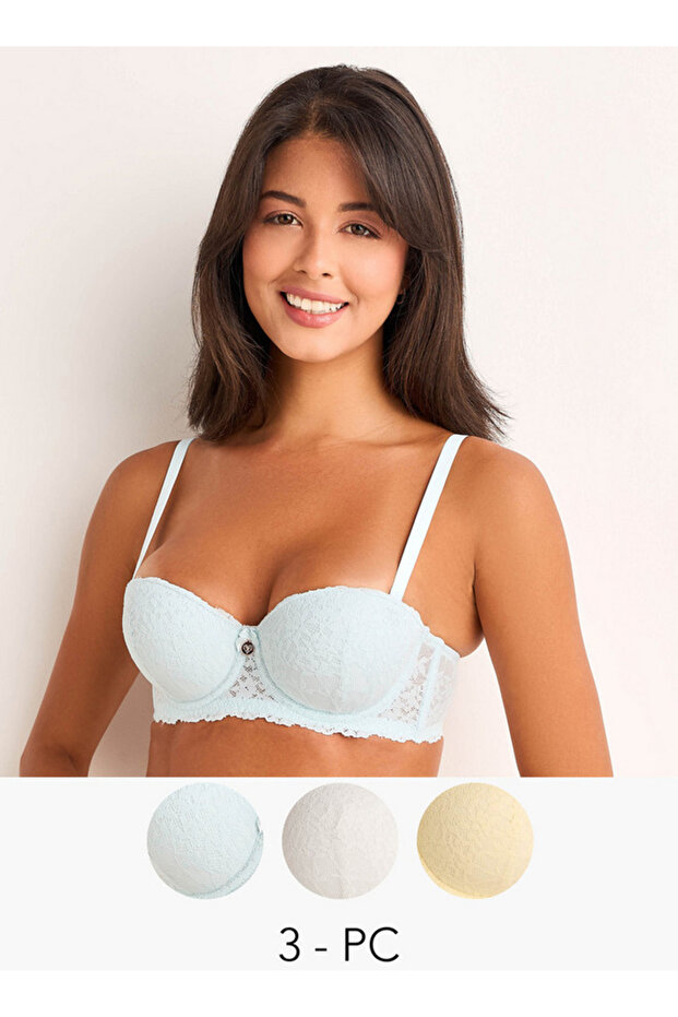 3-Pack Balconette Bra