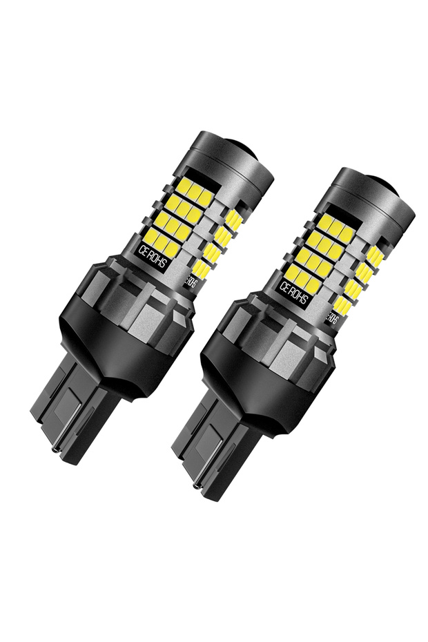 7440 W21W WY21W T20 White(6000K) 2x LED Reverse Light Blub Lamp W21W 7440 T20 For Honda Accord Civic