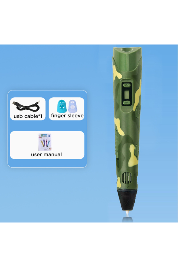 USB no adaper NO BOX 3D Pen With LCD Screen Compatible PLA Filament Toys 3D Drawing Printing Pen for