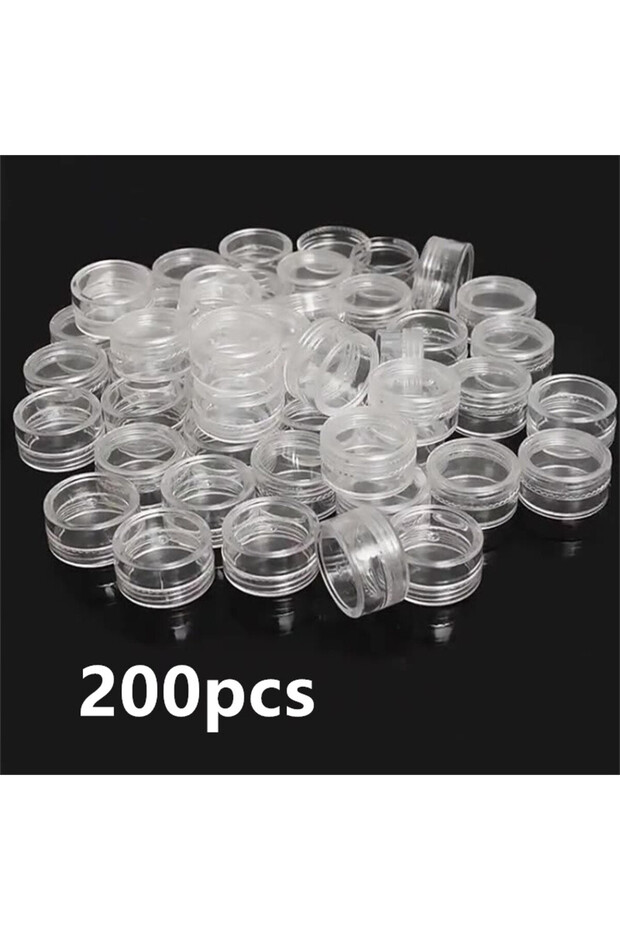 200pcs 50/100/300pcs 5g Transparent Cosmetic Bottles Containers Pot Sample Clear Cream Jar For Nail