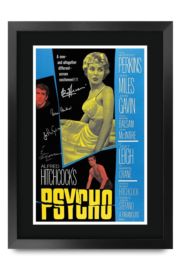 Alayra Framed FR A3 Anthony Perkins Gifts Printed Poster Signed Autograph Picture for Movie Memorabilia Fans - A3 Framed