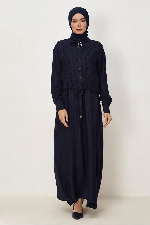 Shirt Collar Dress Suit 46595