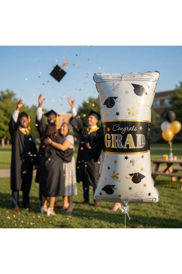 Graduation Diploma Foil Balloon 73X40 cm Party Decoration Celebration Decor Balloon