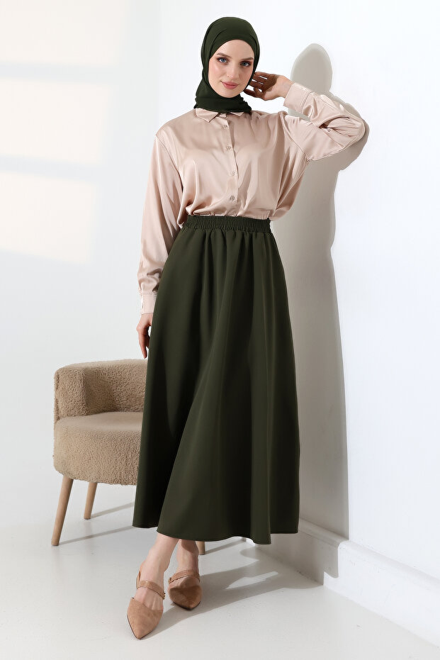Loose Cut Maxi Skirt with Pockets, Comfortable & Stylish