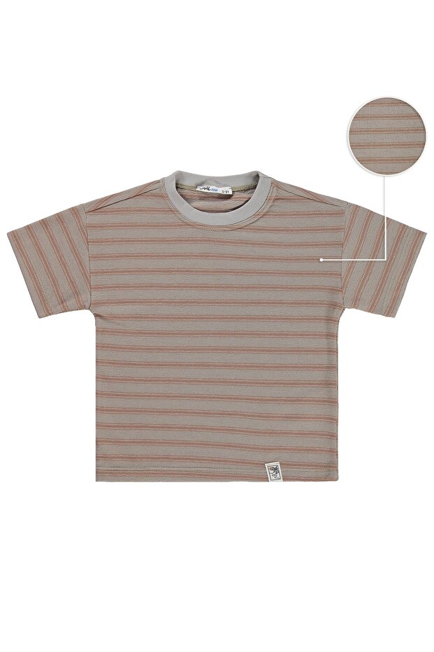 Jakar Striped T-Shirt for 2-5 Years - Brown