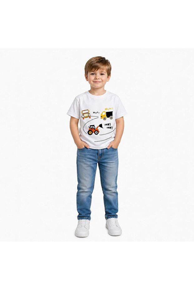 1-4 Years Old Boy's 95% Cotton T-Shirt