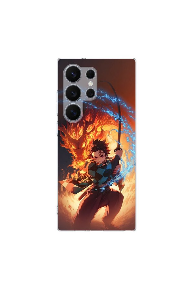 Samsung Galaxy S26 Ultra Compatible Anime 4/1 Design Transparent Case