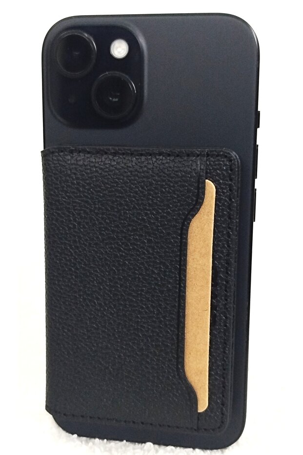 حافظة محفظة مغناطيسية متوافقة مع iPhone Magsafe ذات البطاقتين
