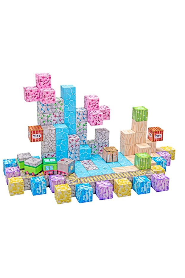 Set de construcție SmartBlocks, include 112 piese, 3 ani+, roz - 7