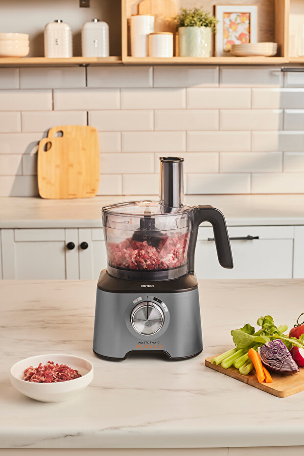 Mastermaid Power 10-Function Kitchen Chef Food Processor 2000W – Light Gray - 4