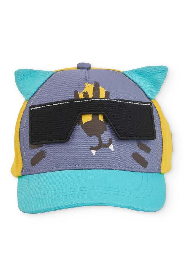 Boy's Glasses Detailed Ear Cap Hat 52cm Age 3-5