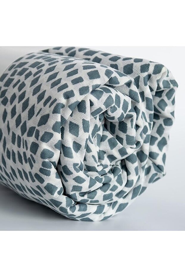 Ikea's-TRADKRASSULA'-Bedding Sets, White/Green Patterned-D0TTED - 2