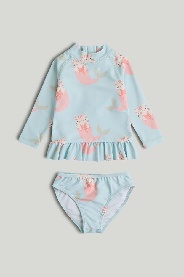 Mermaid Sunsafe UPF50+ Rash Vest and Shorts Set