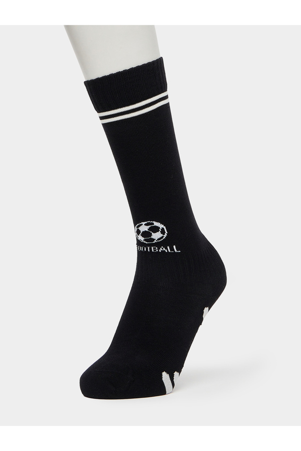 Boys Striped Cuff High Socks