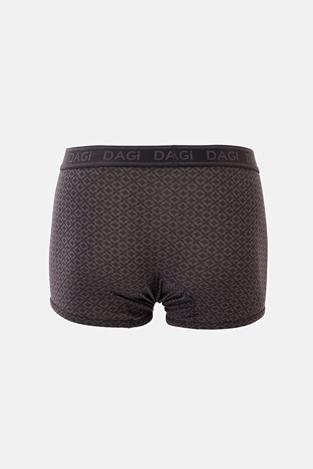Black Patterned Micro Modal Boxer - 2