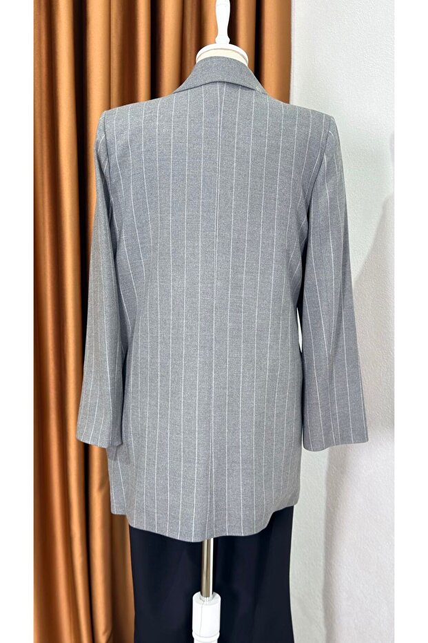 Striped Side-Tie Jacket - 3