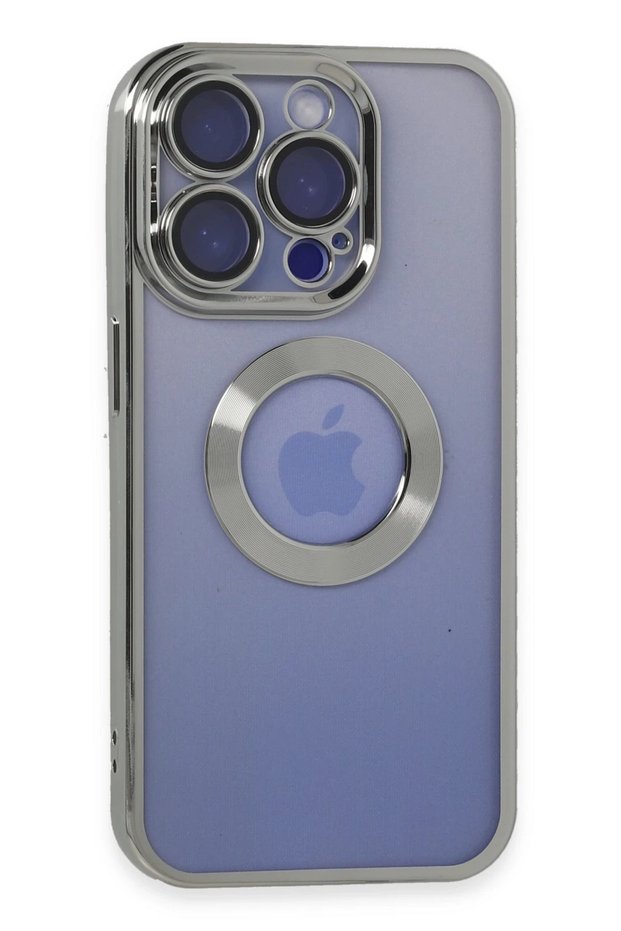 Ilkeshop New iPhone 15 Pro Max Case Slot Silicone (185940) - Silver