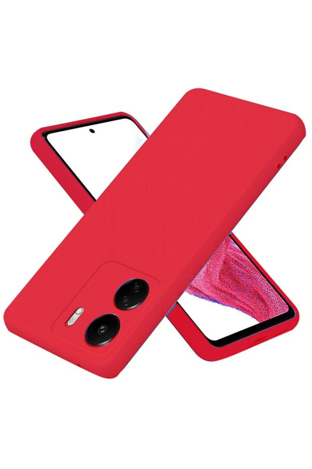 Ilkeshop New Redmi 13C Case First Silicone (221419) - Red